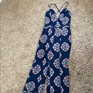 Full Length Patterned Jumpsuit